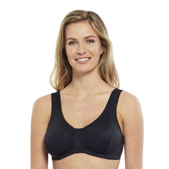 Carole Martin Full Freedom Comfort Bra WireFree Front Closure Style 7218 Black 38