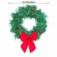 thumbnail image 2 of Jwshufel Christmas Car Wreath Lights Christmas Decorations Christmas Lights Mounts Grille Led Lights Ties Waterproof Case Easy Install Adds Festive Cheer The Holiday Season 13.8In Green, 2 of 5