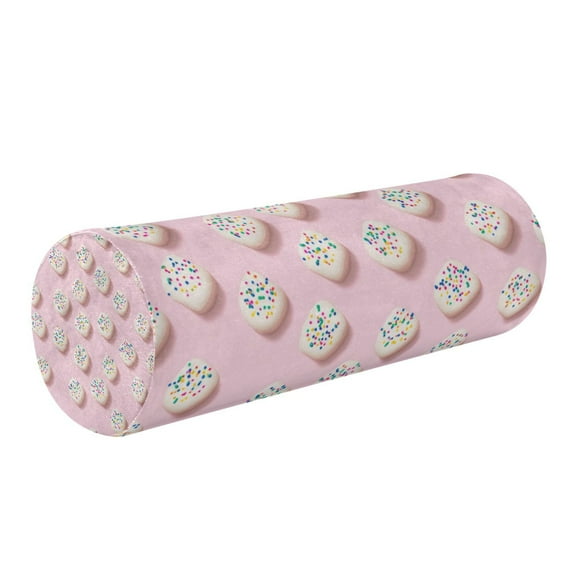5.5"x17" Cylinder Pillow for Comfort Core Neck & Cervical Pillows Perfect for Neck, Back, Leg Support Cute Little Marshmallow