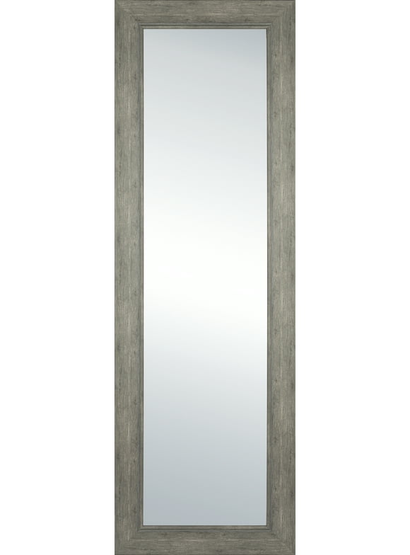 Mainstays Full-Length Rectangular Mirror, 17Inx53In, Rustic Grey