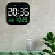 thumbnail image 5 of Reloj despertador Digital con configuración de alarma Reloj de escritorio pantalla LED temperatura fecha semana visualización para dormitorio , 3 colores, 5 of 8