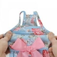 thumbnail image 6 of Summer Floral Bowknot Dog Dress Pet Princess Dress Wedding Pet Dressing Up Skirt for Puppy Dog Pet Dog Outfits, 6 of 11