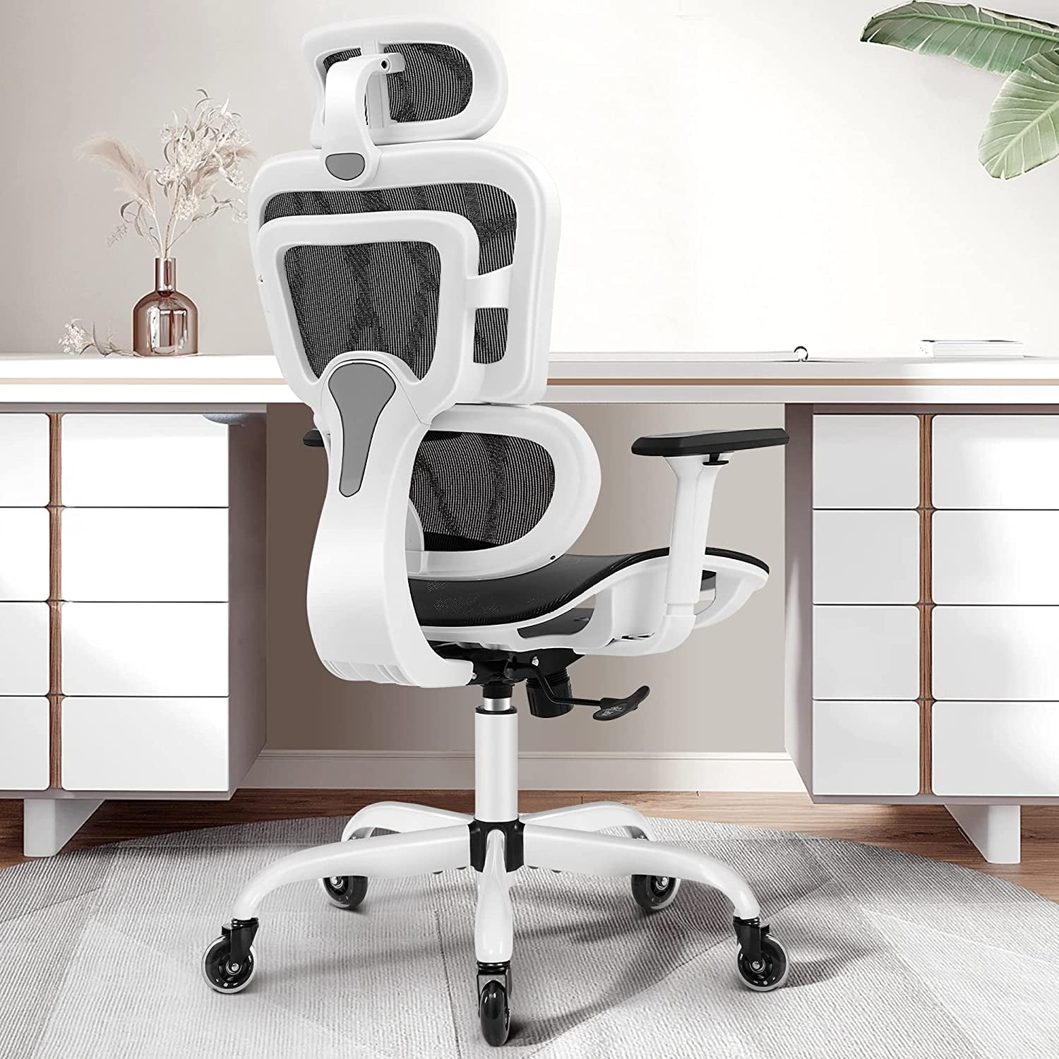 Ergonomic Office Chair Desk Chair High Back Computer Chair with Armrest