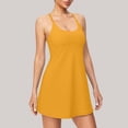 thumbnail image 4 of DHFJKG Women Workout Dresses With Built In Bra Cross-Back Adjustable Straps Scoop Neck Yoga Dress For Gym Running Tennis Lightweight Athletic Dress Versatile Dresses, 4 of 4