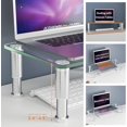 thumbnail image 2 of SIABC-Clear Rehausseur d'Écran d'Ordinateur avec Support Multimédia Réglable en Hauteur pour Écran Plat LCD LED TV, Ordinateur Portable/notebook/xbox One, HD01T-001, 2 of 4