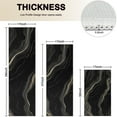 thumbnail image 4 of Black Gold Marble Pattern Kitchen Rugs Sets Of 3,Kitchen Runner Rugs Non Skid Washable,Decorative Kitchen Floor Mats for Kitchen,Sink,Laundry,17"x30"+ 17"x47" + 17"x59", 4 of 6