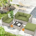 thumbnail image 6 of Kimunuk 9 Pcs Outdoor Patio Replacement Cushions,Waterproof Cushions for 4-Seat Outdoor Sectional Sofa Couch,Light Green, 6 of 6