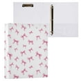 thumbnail image 6 of Three Ring Binder Pink Bow 1.5 Inch Round Binder D-Rings for Office Supplies and More, 6 of 10