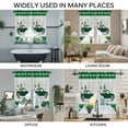 thumbnail image 3 of St. Patrick's Day Swag Curtains for Kitchen/Bedroom/Living Room, Green Truck Gnomes Clovers Wooden Grain Scalloped Curtains 63 Inch Long, Window Swag Topper Curtains Valances 2 Panels Set 36"x63", 3 of 8
