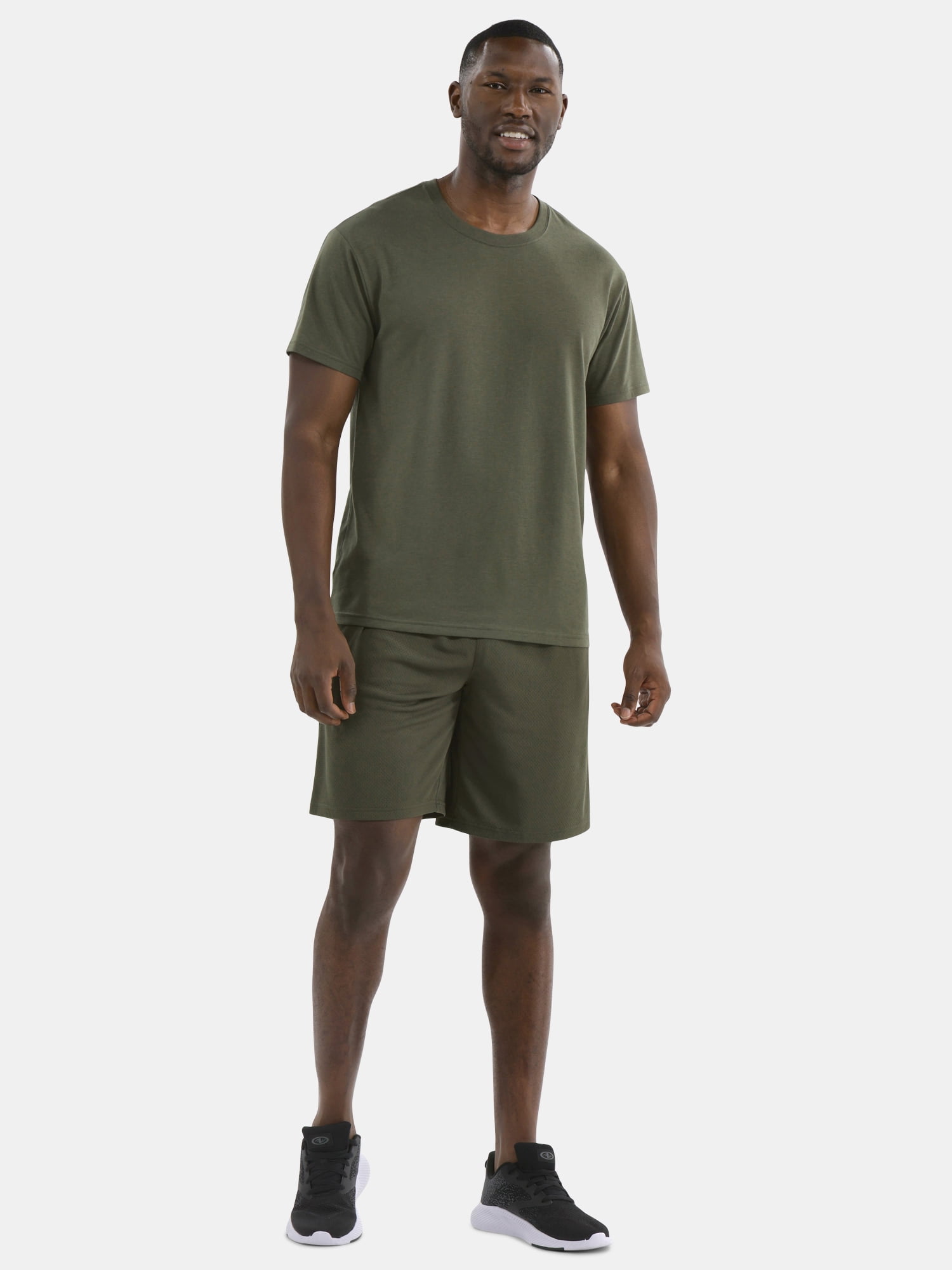 Athletic Works Men's and Big Men's Active Mesh Shorts, 9 in, Sizes XS-5XL