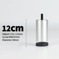 thumbnail image 3 of Aluminum Alloy Adjustable Furniture Legs, Sofa Legs Replacement Legs for Armchair, Cabinet, Couch, Dresser(Set of 4) - 12cm, 3 of 6