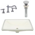 thumbnail image 1 of American Imaginations 20.75-in. W CSA Rectangle Bathroom Undermount Sink Set In Biscuit - Chrome Hardware - Overflow Drain Incl. AI-27111, 1 of 9