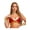 Burgundy, variant on Women's Egyptian Queen Cosplay Costume Crop Top Sequin Cut Out Bra Top with Wristlets Black XXL