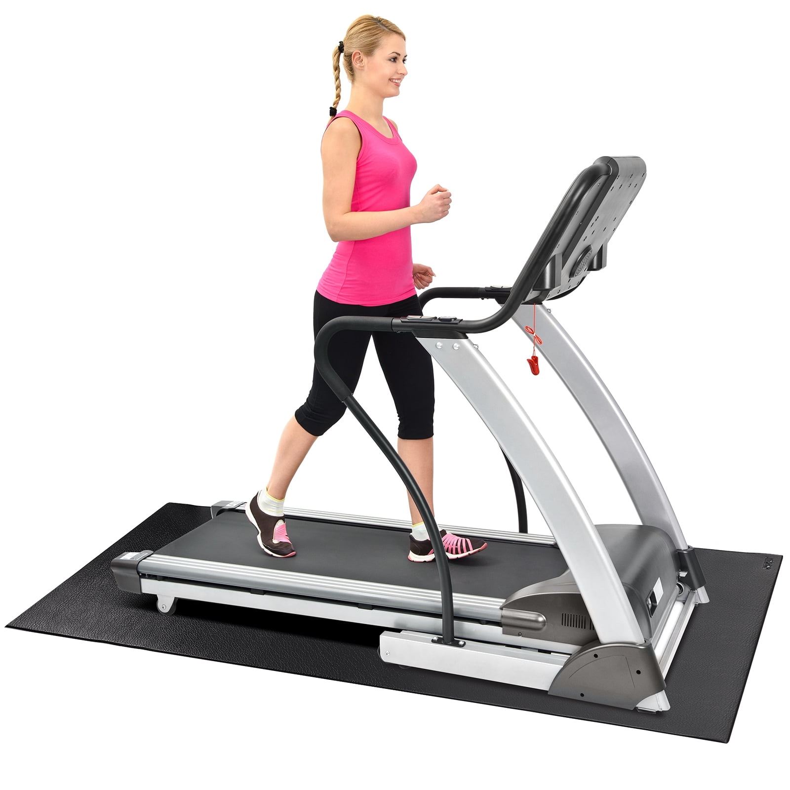 XPRT Fitness High-Density Equipment Treadmill Exercise Bike Fitness Mat for Hardwood and Carpet 3 Ft. x 6.5 Ft., Extra Thick, 6 mm