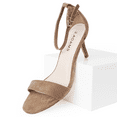 thumbnail image 3 of J. Adams Dove Leopard Comfortable and Stylish Stiletto Heels for Women – Open Toe Sandals Ankle Strap Dress Shoes Heel, 3 of 6