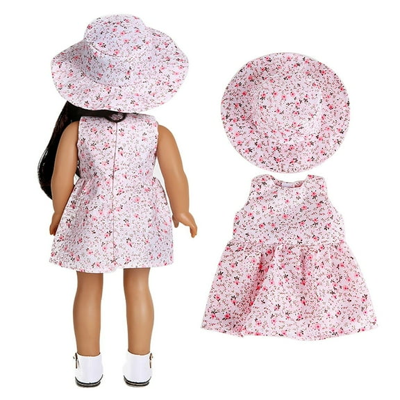 Beautiful Dress for 18 Inch Dolls - 16in Simulation Doll Clothes, Cute Sundress, Christmas Doll Dress Accessory, Suitable for Young Ones' Dolls, No Doll & Shoes Included, Easy to Wear, 1pc