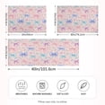 thumbnail image 4 of Haosy Satin Pillowcase for Hair and Skin Standard Cooling Silk Pillow Case with Envelope Closure Differently Cartoon Bow 20"x30", 4 of 9