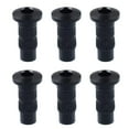 thumbnail image 2 of Esquirla 6 Pcs Ferrules de Montage pour Pont de Guitare Électrique pour Instrument à Cordes Noir, 2 of 8