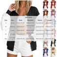 thumbnail image 5 of Auralook Women’s Color‑Block Raglan Sleeve Baseball Jacket Crew Neck Button Casual Outerwear with Side Pockets, 5 of 5
