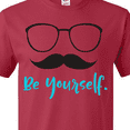 thumbnail image 4 of Inktastic Be Yourself, Glasses, Mustache, Moustache T-Shirt, 4 of 5