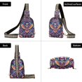 thumbnail image 7 of FORMRS Womens Crossbody Sling Bag Travel Daypack Shoulder Chest Backpack, Geometric Eagle, 7 of 7