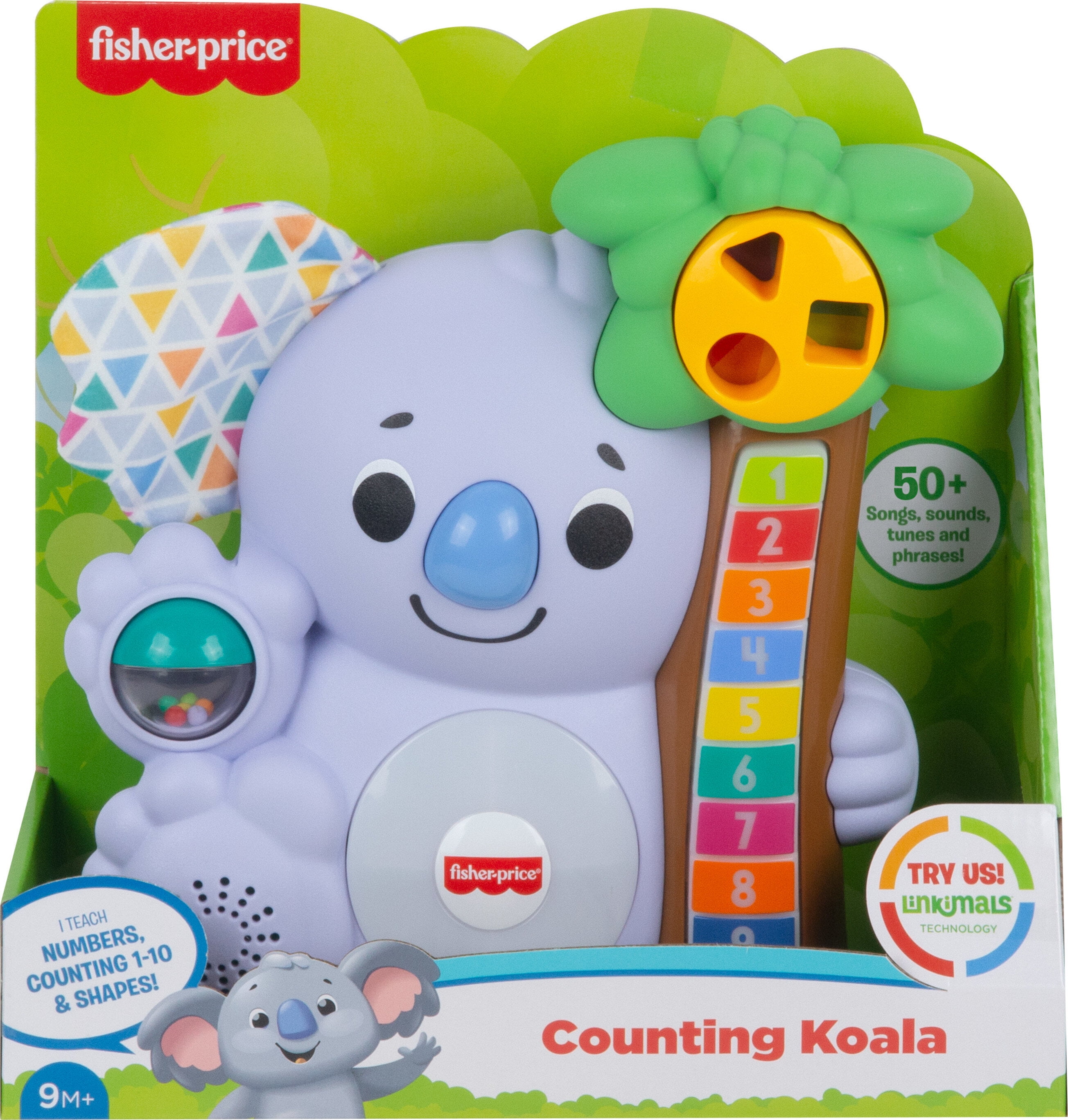 Fisher-Price Linkimals Counting Koala Baby & Toddler Learning Toy with Music & Lights