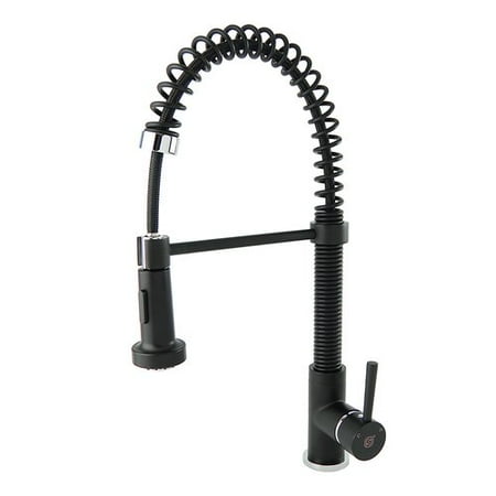 Fontaine One Handle - Fontaine by Italia Spring Coil Pull Down Single Handle Kitchen Faucet