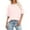 X396-Pink, variant on Women's Summer Casual Crewneck Short Sleeve T-Shirts Color Block Loose Fit Cute Basic Flowy Tops Tees Blouses
