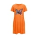 thumbnail image 5 of Camisón corto de talla grande para mujer, camisón de manga corta con estampado de pecho a la moda, camisón para mujer, 5 of 7