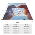 thumbnail image 3 of Honeii Red And White Bird Couple Print Fleece Blanket - Throw Blanket for Bed, Sofa, Couch, Camping, and Travel , Microplush Ultra Soft Warm Blanket-40"x30", 3 of 7