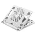 thumbnail image 2 of Gecau Plastic Tablet Phone Stand Portable Heat Upgraded Loading Laptop Stand White 9.4x9 Inch Home Essentials, 2 of 5