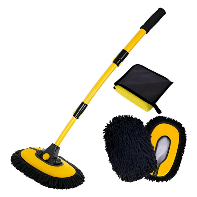 Microfibra Auto Kit Limpieza Auto Detallado Automotriz Modelo Amarillo