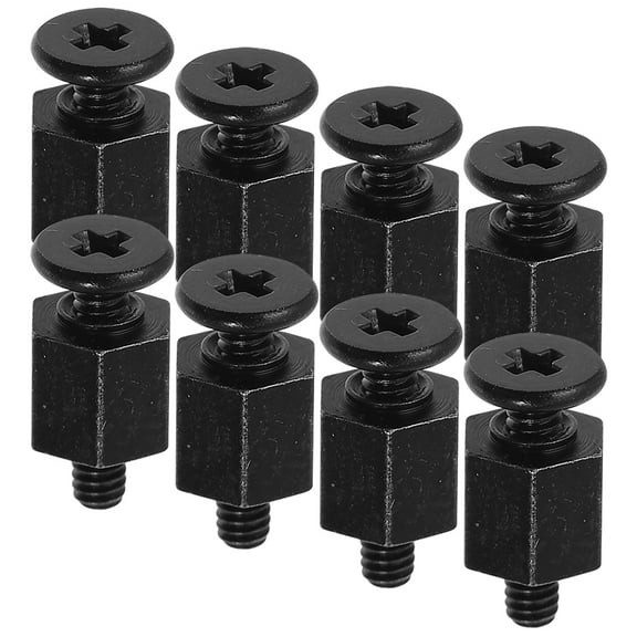 HOMEMAXS 8 Pcs Motherboard Screws Laptop Mounting Keychain Screwdriver Black