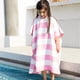 thumbnail image 4 of Albornoz de microfibra con estampado a rayas para niños, Poncho ligero de secado rápido con capucha para Surf y playa, 4 of 4