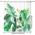 thumbnail image 3 of Bohemian Bathroom Curtain Colorful Boho Floral Print Beautiful Bright Polyester Fabric Cloth Shower Curtain for Bathroom Decoration, 72"x72" (Tape E), 3 of 6