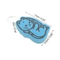 thumbnail image 4 of Unique Bargains 1 Pc Civet Cat Pattern Bath Sponge Body Scrubber Blue, 4 of 6