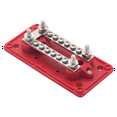 thumbnail image 4 of 100A Bus Bar Heavy Duty Power Distribution Block Busbar Box Module with 12XM4 M6 Terminal Studs for Car RV Boat Red, 4 of 8