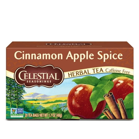 Celestial Seasonings Cinnamon Apple Spice Herbal Tea, 20 Count