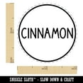 thumbnail image 2 of Cinnamon Flavor Scent Rounded Text Self-Inking Rubber Stamp Ink Stamper - Green Ink - Mini 1/2 Inch, 2 of 7