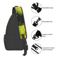 thumbnail image 4 of Lsque Ball Pattern Cross Chest Bag Diagonally – Premium Durable Front Chest Sling with Adjustable Padded Strap, High-Capacity Storage, 4 of 8