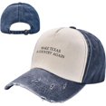 thumbnail image 2 of Baseball Cap Make Texas A Country Again Sport Caps for Womens Retro Hats, 2 of 7