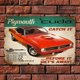 thumbnail image 5 of Placa Metal Vintage Barracuda Cars Kit Pintura Hierro Rectangular30x20cm, 5 of 9