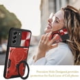 thumbnail image 4 of S21 FE Case,for Galaxy S21 FE 5G Case,Metal Stand Ring Holder S21 FE 5G Case,Camera Lens Protector,Slim Full Protection Shockproof Cover for Women Men,Basic Cases for Samsung Galaxy S21 FE (Red), 4 of 14