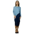 thumbnail image 5 of Women's Midi Length Color Blocked Comfy Dress, 5 of 7