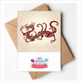 thumbnail image 1 of Chinese Dragon Cartes de Vœux Portrait Animal Joyeux Anniversaire Enveloppes Vierges, 1 of 3