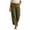 *Army Green, variant on ClodeEU Women's High Waist Straight Leg Cropped Pant,Casual Loose Capri Pants with Pockets Army Green,Women's Plus L