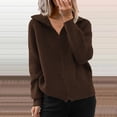 thumbnail image 4 of Vedolay Long Cardigans for Women Slim Long Sleeve Coat Cardigan Trench Jacket Suit Coffee,XL, 4 of 5