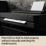 HP DesignJet T650 Large Format 36-inch Plotter Printer w Auto Sheet Feeder, Roll Cover, Media Bin, Stand, 2-Year Onsite Support