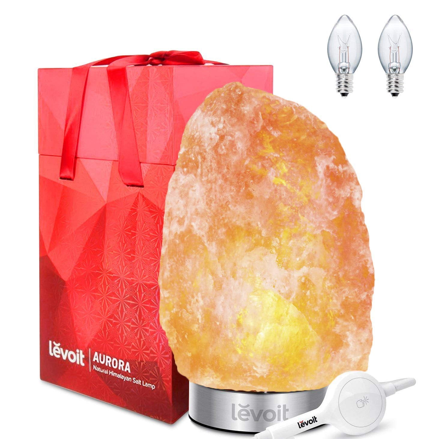 Levoit Aurora Salt Lamp, Himalayan / Hymilain Sea Salt Lamps, Pink Large Salt Rock Lamp, Night