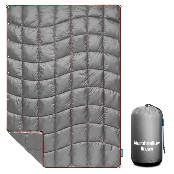 Manta de camping Marshmallow Dream, 132 x 190 cm, ligera